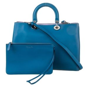 CHRISTIAN DIOR Blue/Lavender Diorissimo Bag